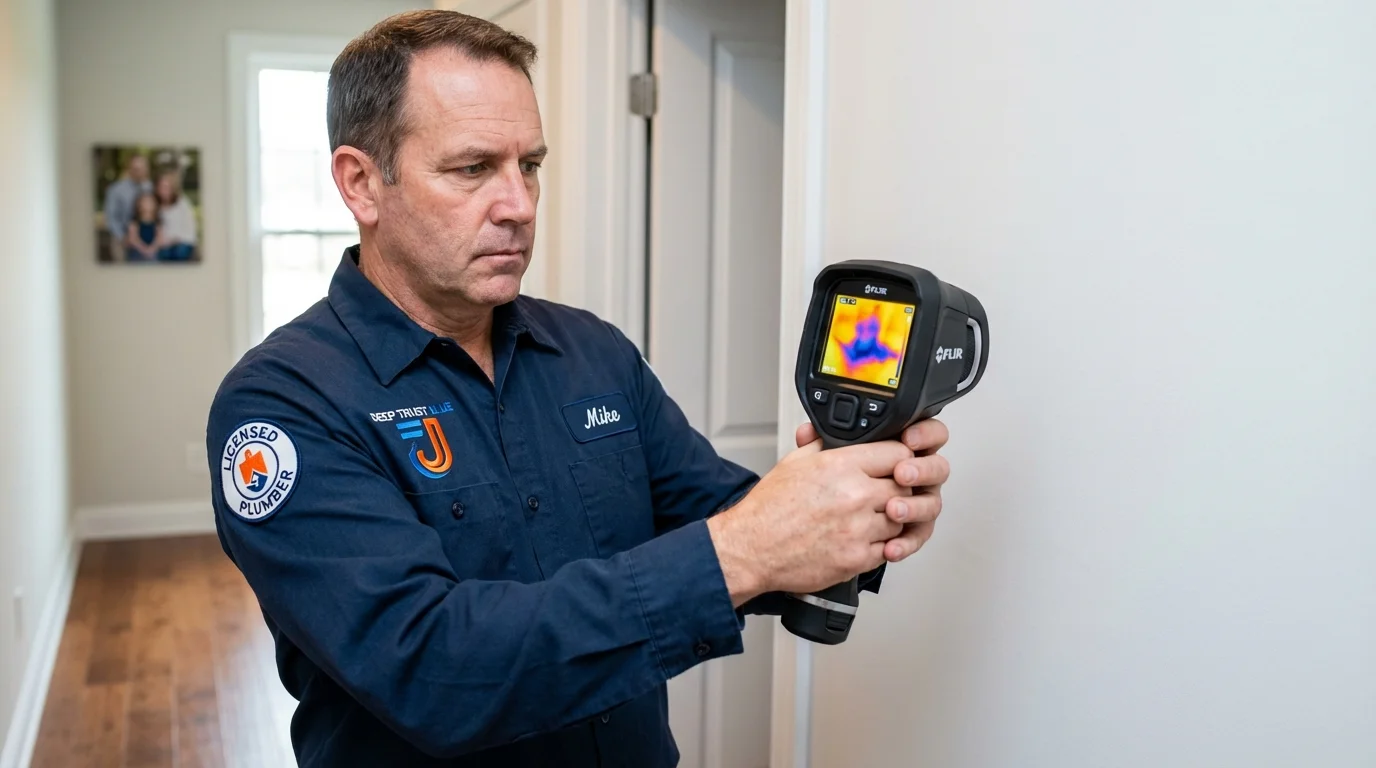 Thermal imaging leak detection by Johns Plumbing LLC in Exton